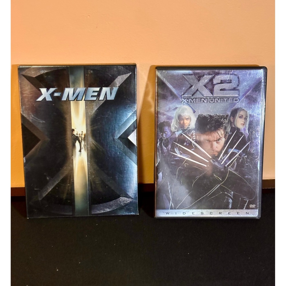 X-Men & X2 X-Men United DVD Widescreen Marvel Movie Lot Bonus Disc Footage